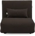 Sutton Brown Folding Lounger Chair and Fold Out Bed