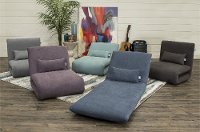 Plum Folding Theater Lounger Chair and Fold Out Bed - Sutton-6