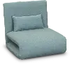 Clearance Sutton Teal Folding Lounger Chair and Fold Out Bed