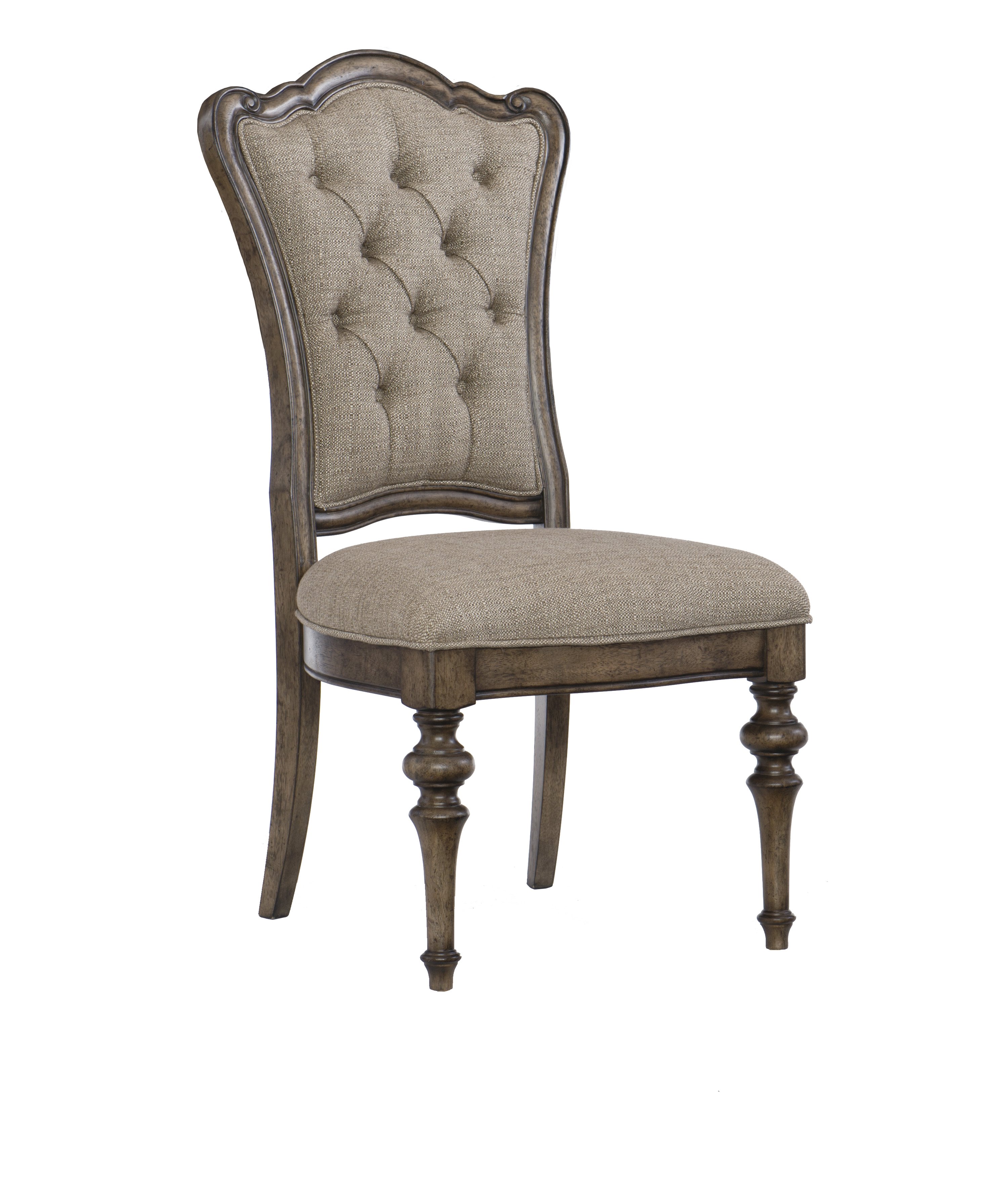 Traditional Brown Upholstered Dining Room Chair - Heath Park-1