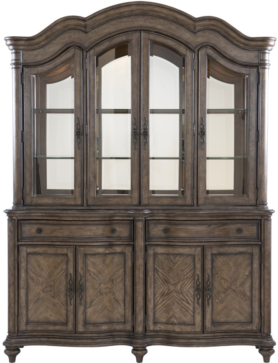 Traditional Brown China Cabinet - Heath Park-1