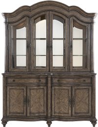 Traditional Brown China Cabinet - Heath Park
