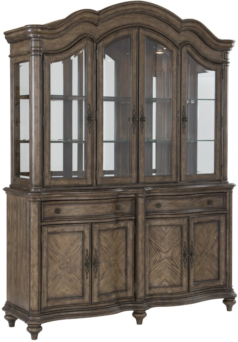Traditional Brown China Cabinet - Heath Park-2