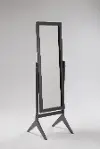 Black Transitional Cheval Mirror