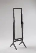Black Transitional Cheval Mirror