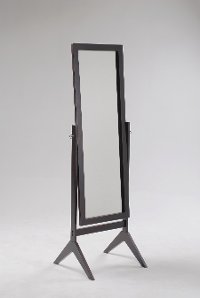 Black Transitional Cheval Mirror