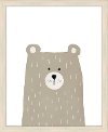 Gray Bear Framed Canvas Wall Art