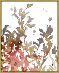 Multi Color Floral Framed Canvas Wall Art