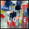 All You Need Is Love Multi Color Framed Canvas Wall Art