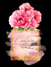 Couture On Glass Wall Art with Gold Leaf Accents