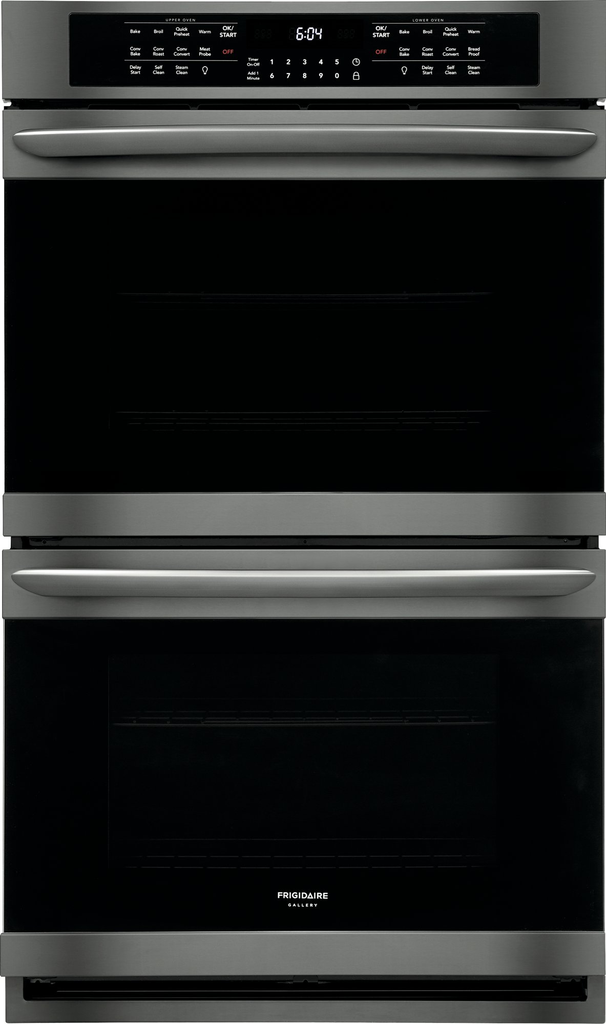 FGET3066UD Frigidaire Gallery 30 Inch Double Wall Oven - 10.2 cu. ft. Black Stainless Steel-1