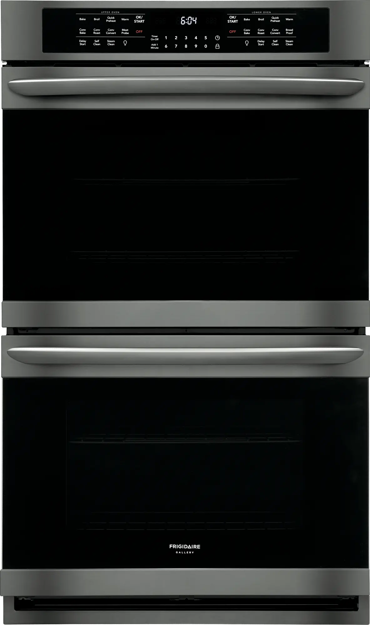 FGET3066UD Frigidaire Gallery 30 Inch Double Wall Oven - 10.2 cu. ft. Black Stainless Steel-1