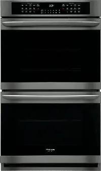FGET3066UD Frigidaire Gallery 30 Inch Double Wall Oven - 10.2 cu. ft. Black Stainless Steel