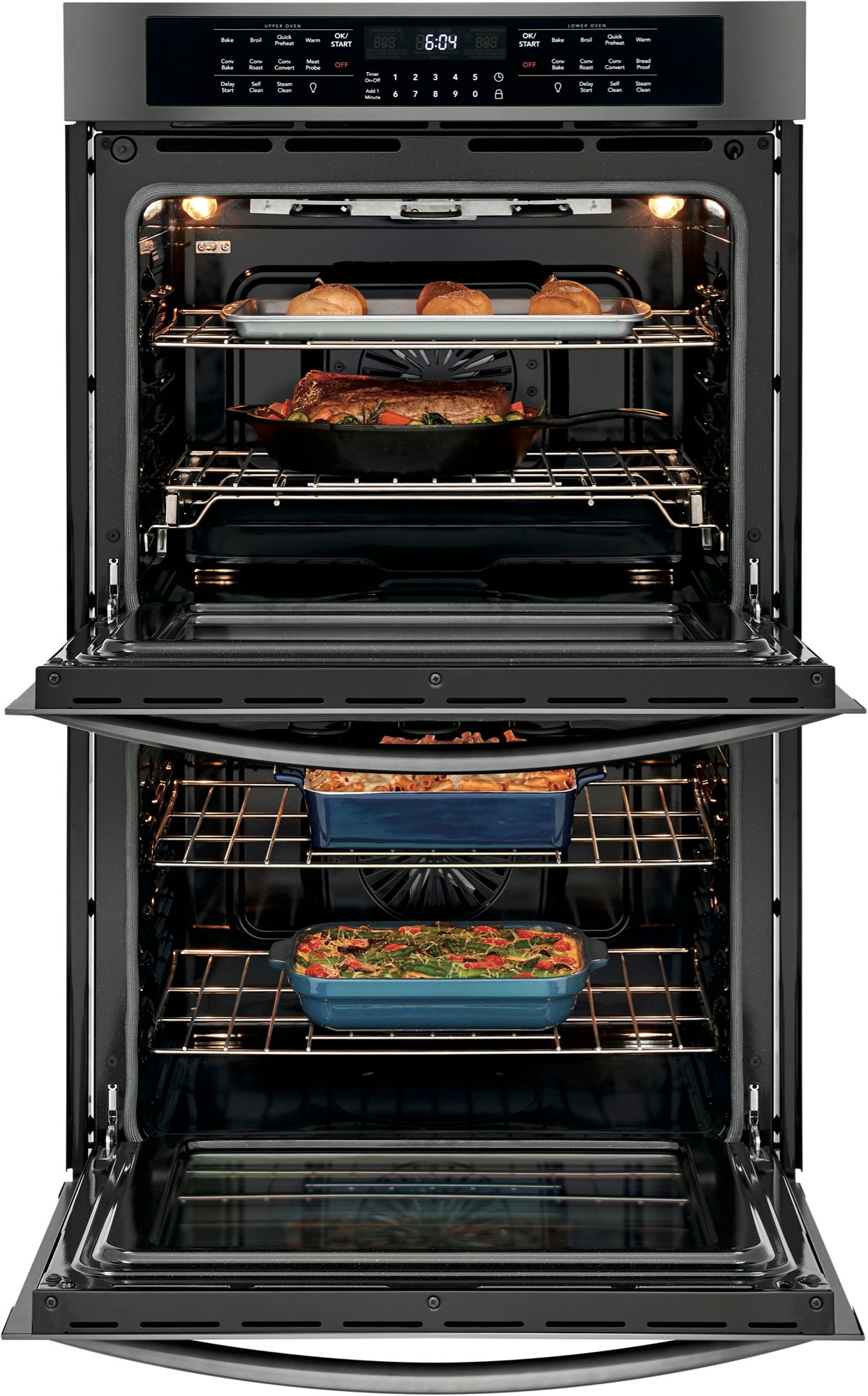 FGET3066UD Frigidaire Gallery 30 Inch Double Wall Oven - 10.2 cu. ft. Black Stainless Steel-3
