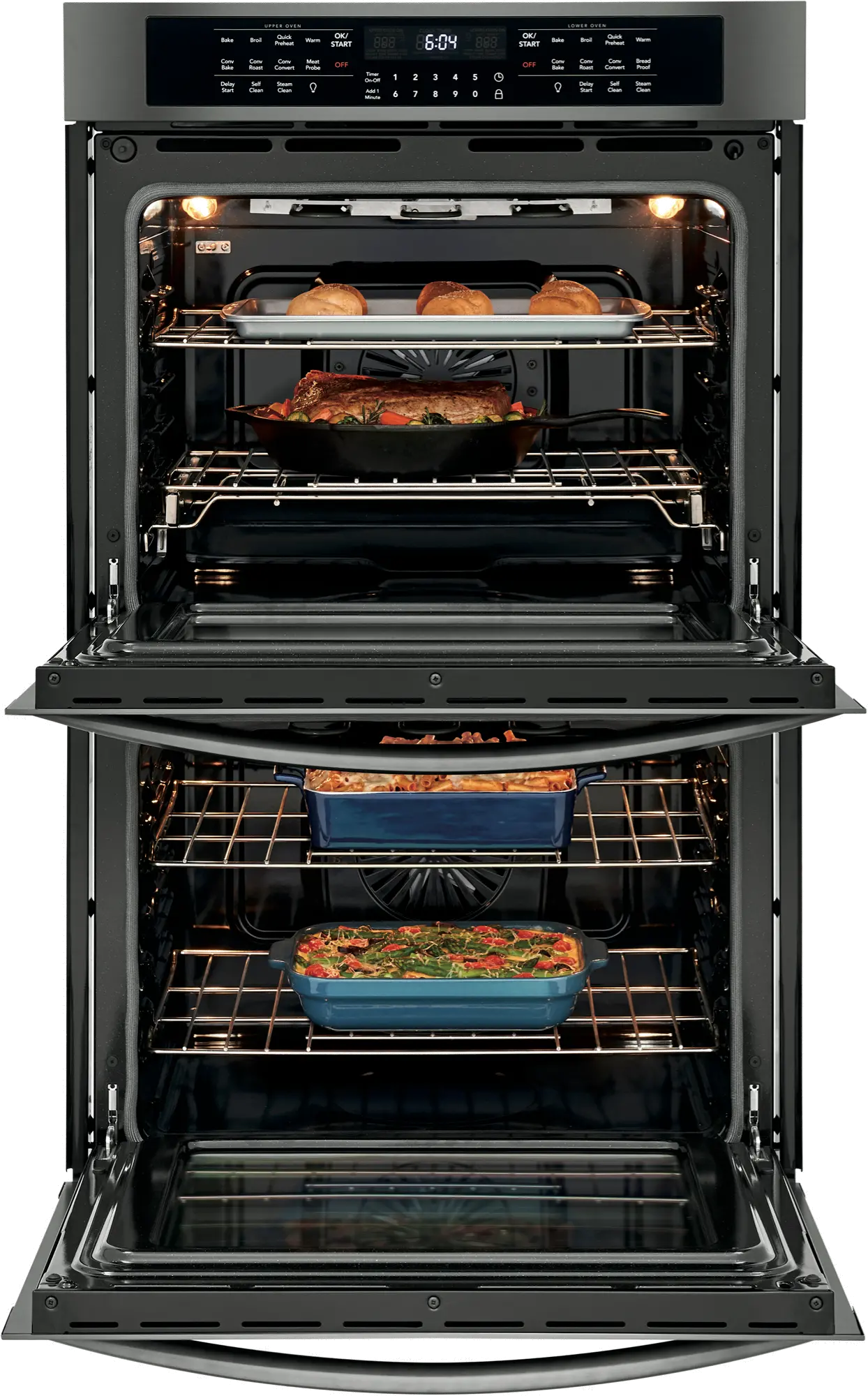 FGET3066UD Frigidaire Gallery 30 Inch Double Wall Oven - 10.2 cu. ft. Black Stainless Steel-3