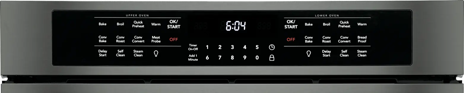 FGET3066UD Frigidaire Gallery 30 Inch Double Wall Oven - 10.2 cu. ft. Black Stainless Steel-4