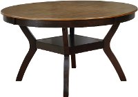 Brown 54 Inch Round Dining Room Table - Jackson