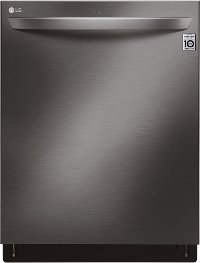 LDT6809BD LG Top Control Smart Dishwasher with Towel Bar Handle - 24 Inch Black Stainless Steel