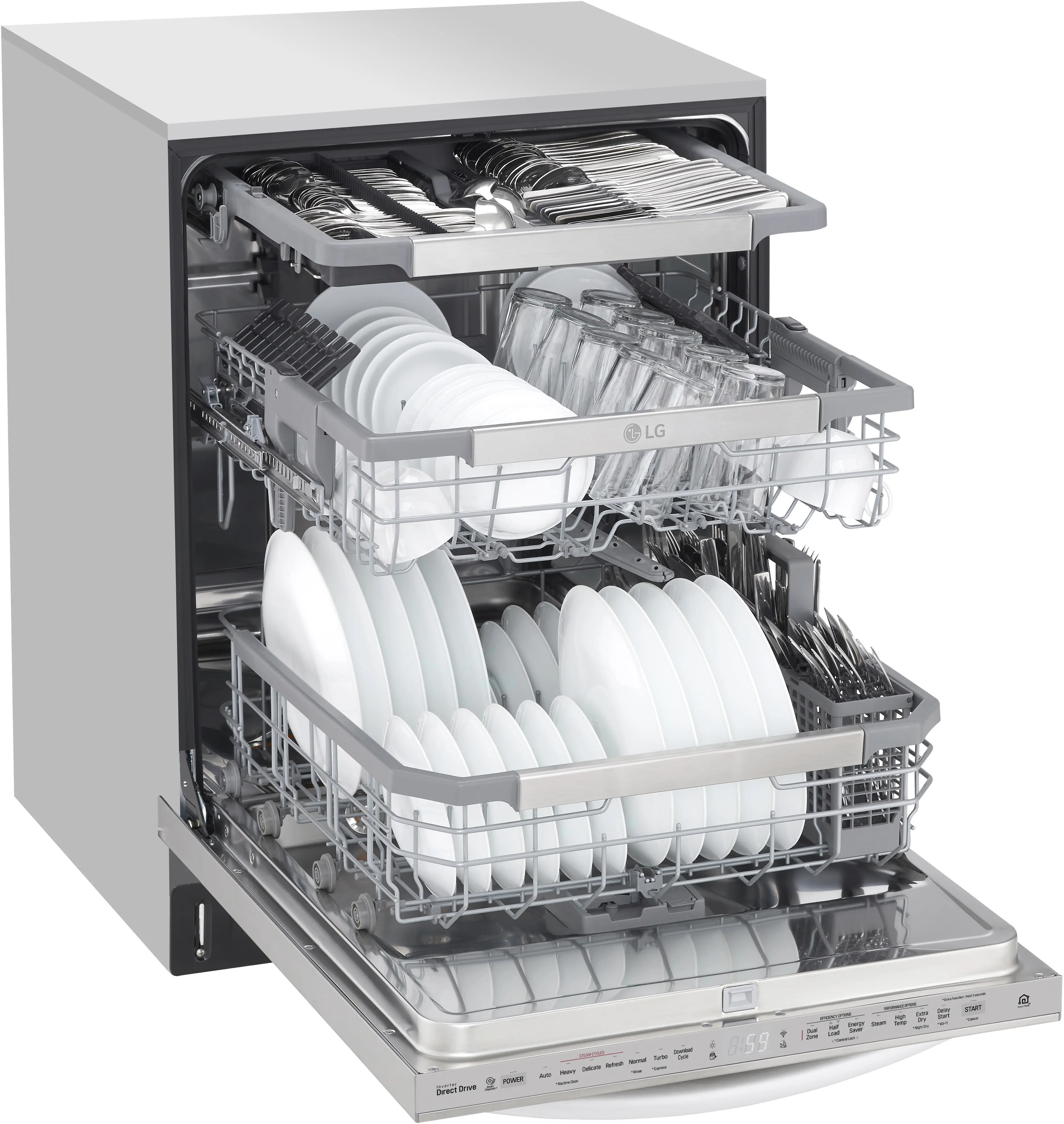 LDT7808SS LG Top Control Dishwasher - Stainless Steel-2