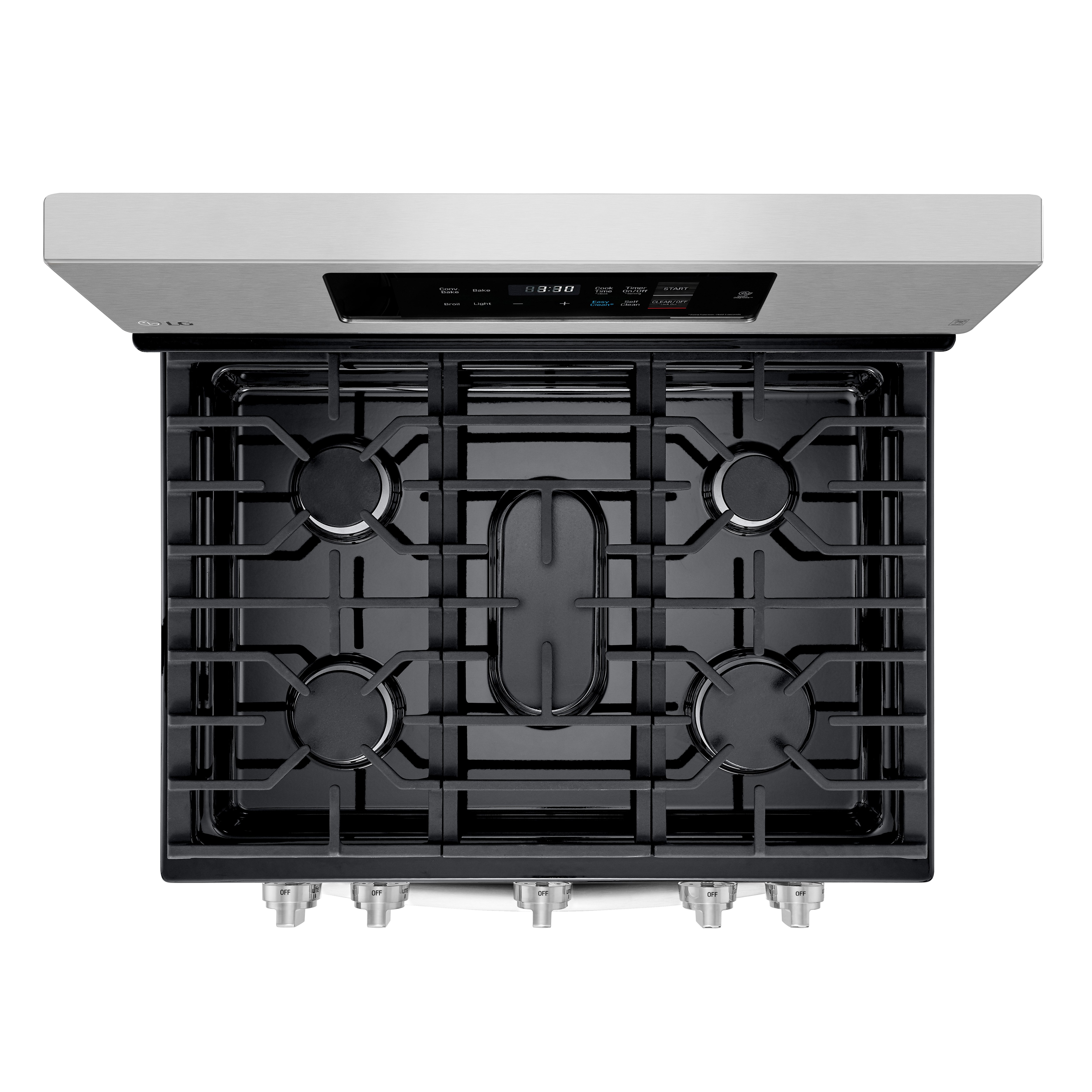 LRG3194ST LG 30 Inch Gas Range with Convection Oven - 5.4 cu. ft. Stainless Steel-4