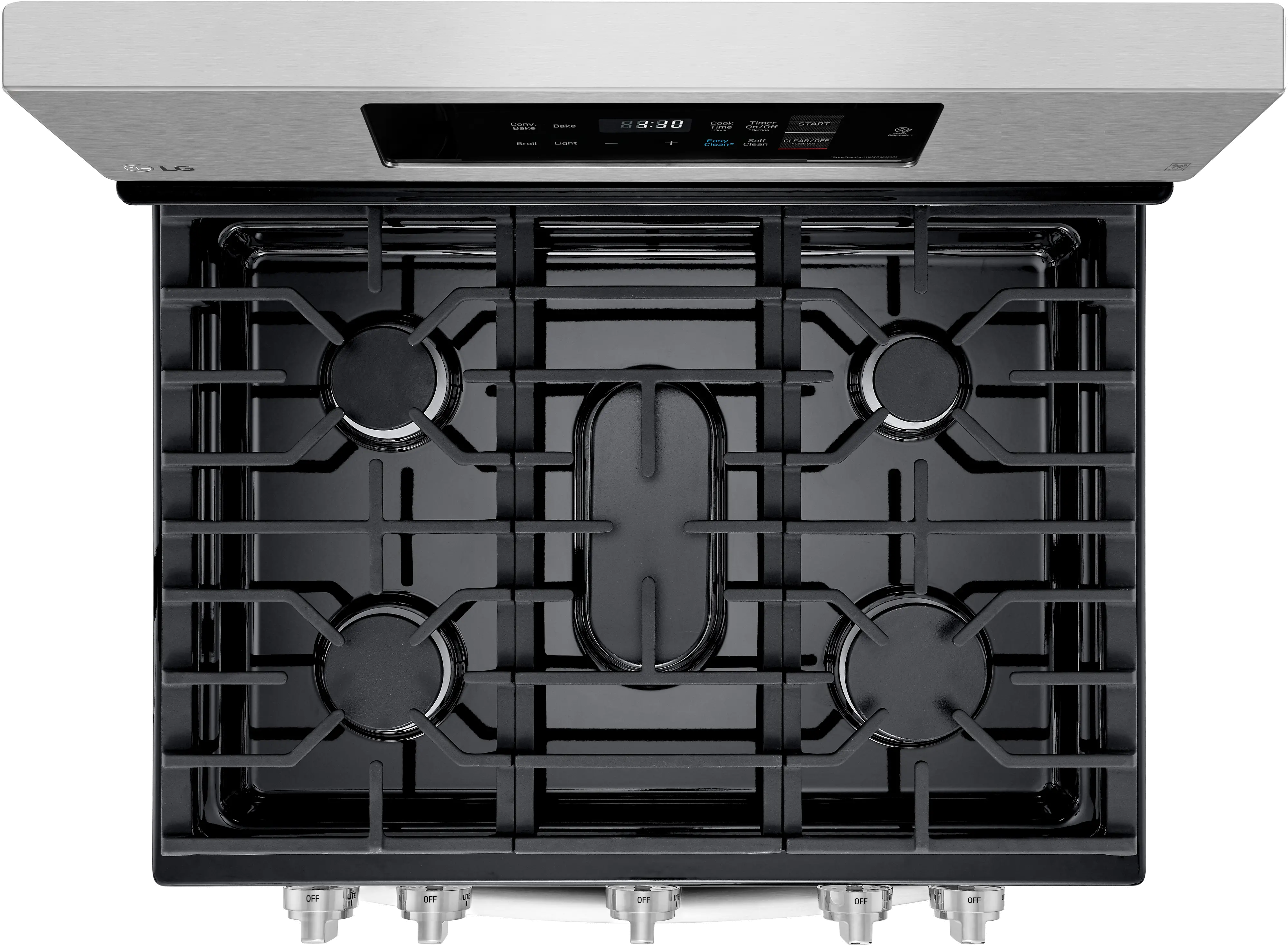 LRG3194ST LG 30 Inch Gas Range with Convection Oven - 5.4 cu. ft. Stainless Steel-4