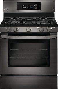 LRG3194BD LG 30 Inch Gas Range with Convection Oven - 5.4 cu. ft. Black Stainless Steel
