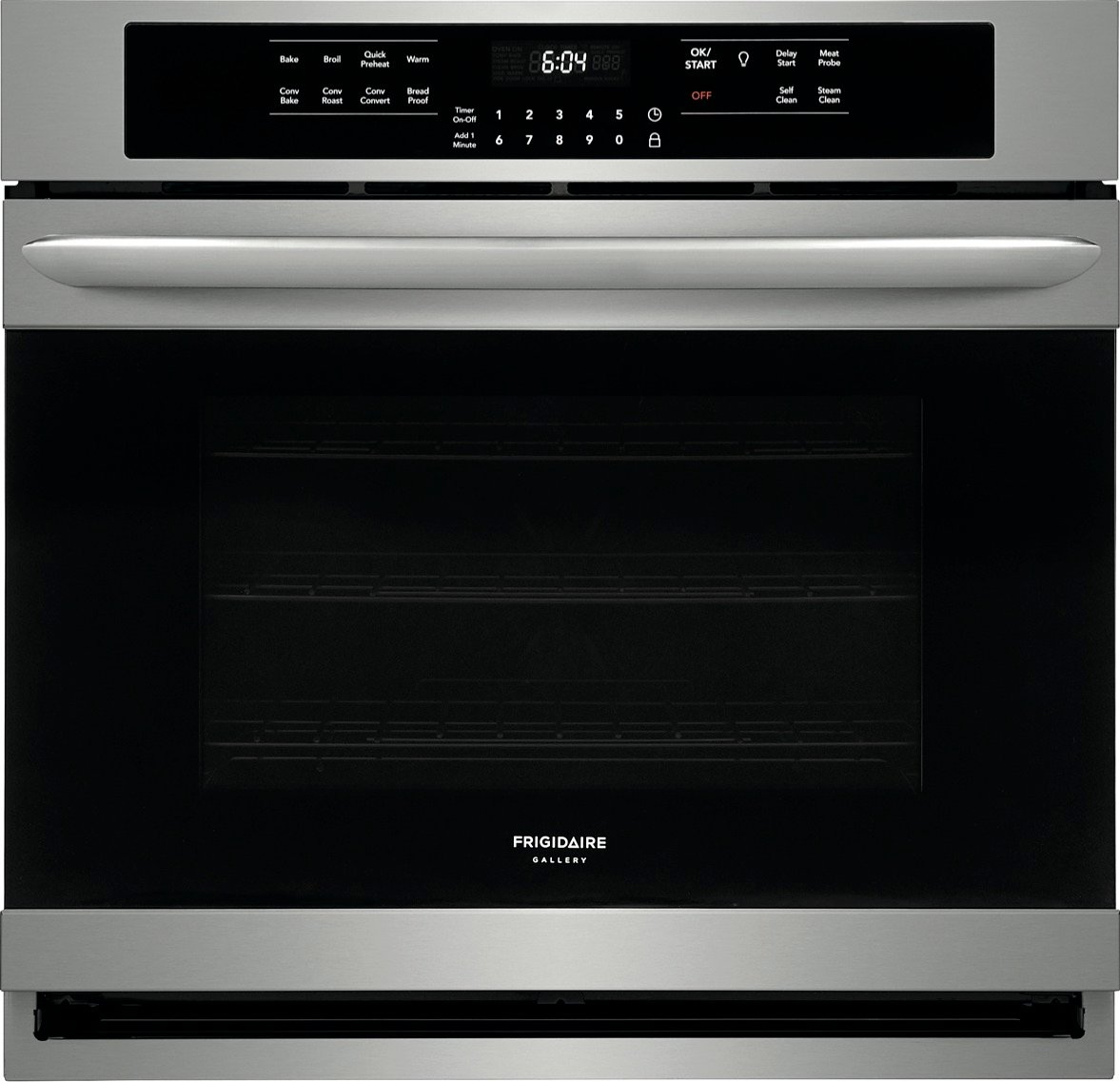 FGEW3066UF Frigidaire Gallery 30 Inch Single Wall Oven - 5.1 cu. ft. Stainless Steel-1