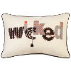 Multi Color Wicked Halloween Throw Pillow