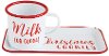 White and Red Christmas Tray and Mug 2 Piece Set