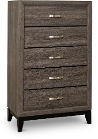 Contemporary Gray Chest of Drawers - Florence