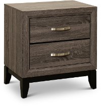 Contemporary Gray Nightstand - Florence