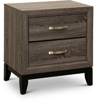 Contemporary Gray Nightstand - Florence
