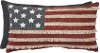Red, Cream and Blue American Flag Throw Pillow