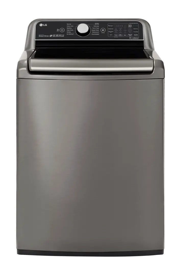 WT7800CV LG Top Load TurboWash3D Washer - 5.5 cu. ft. Graphite Steel-1