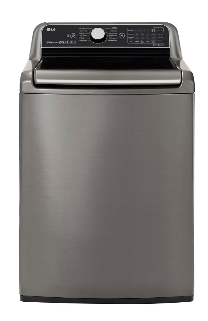 WT7800CV LG Top Load TurboWash3D Washer - 5.5 cu. ft. Graphite Steel