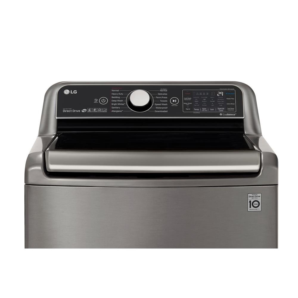 WT7800CV LG Top Load TurboWash3D Washer - 5.5 cu. ft. Graphite Steel-2