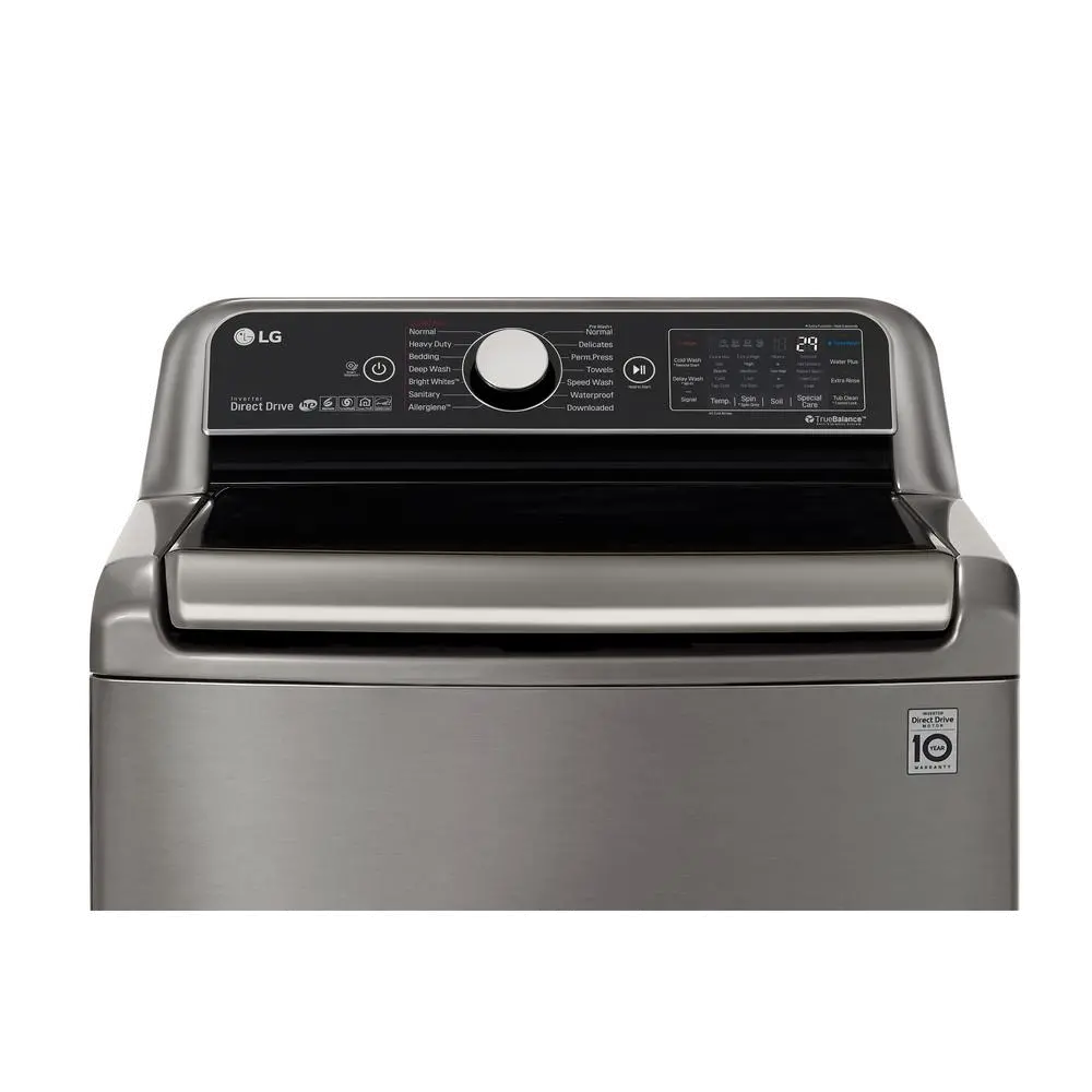 WT7800CV LG Top Load TurboWash3D Washer - 5.5 cu. ft. Graphite Steel-2