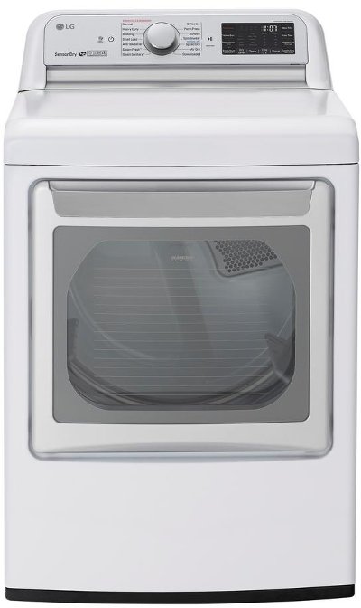 DLEX7800WE LG WiFi Electric Dryer with TurboSteam - White 7.3 cu.ft.