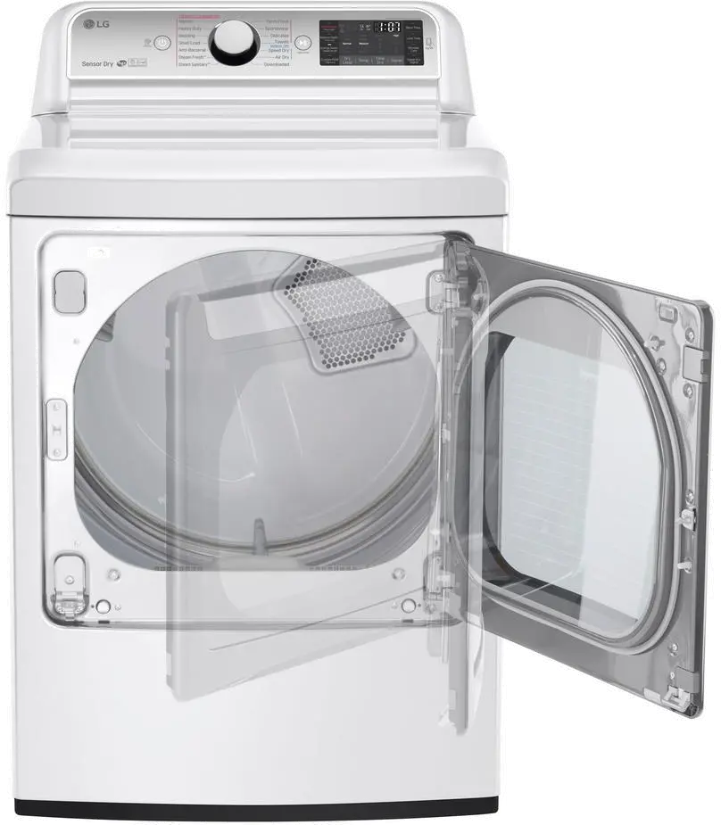 DLEX7800WE LG WiFi Electric Dryer with TurboSteam - White 7.3 cu.ft.-3