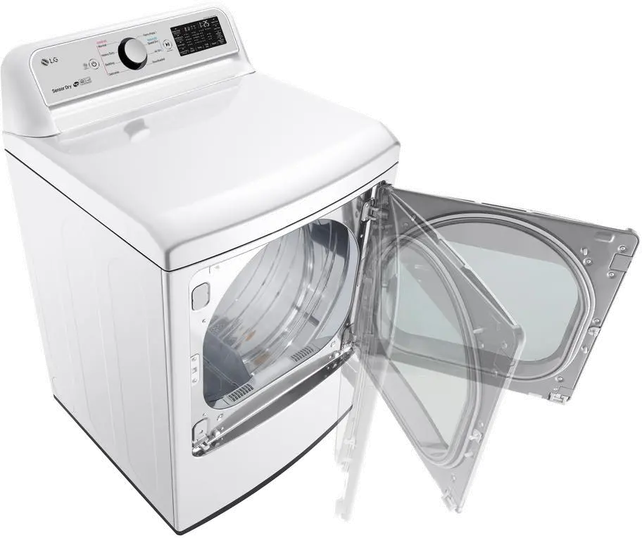 DLEX7800WE LG WiFi Electric Dryer with TurboSteam - White 7.3 cu.ft.-4