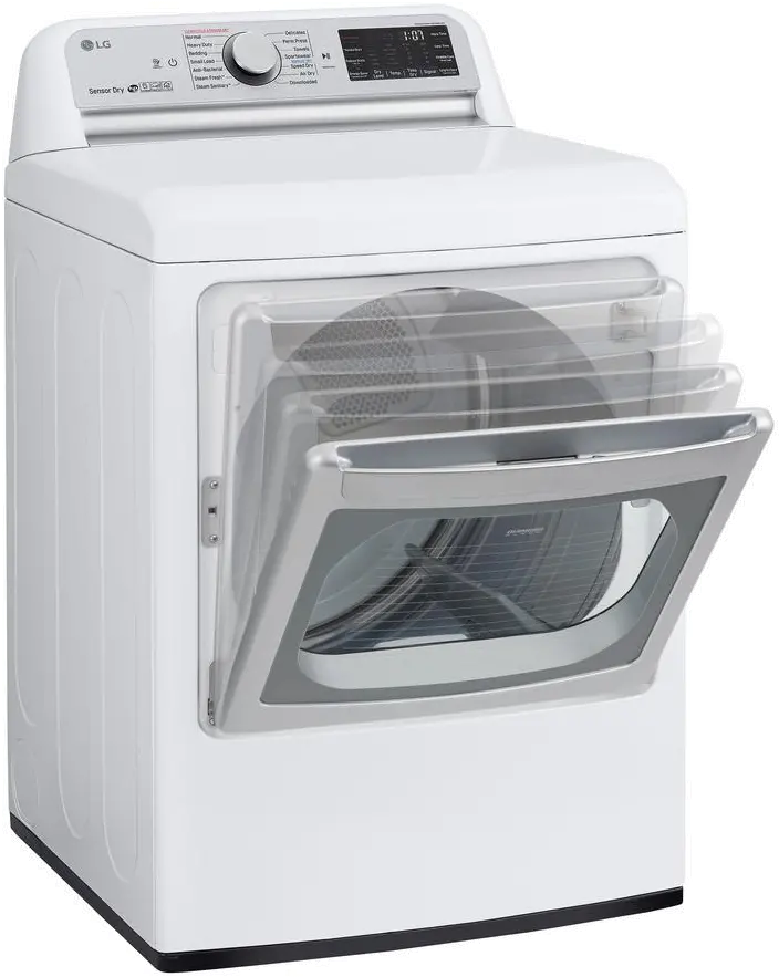 DLEX7800WE LG WiFi Electric Dryer with TurboSteam - White 7.3 cu.ft.-5