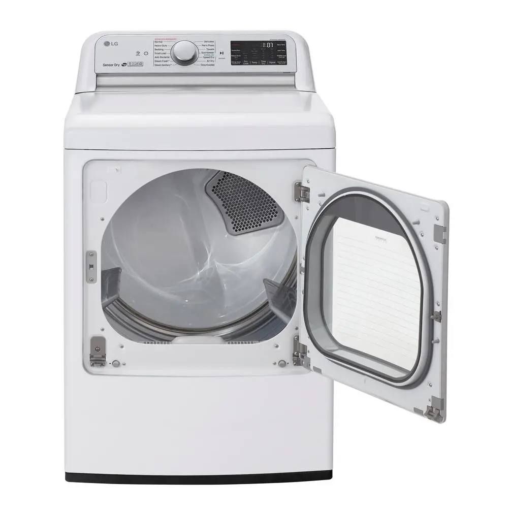 DLEX7800WE LG WiFi Electric Dryer with TurboSteam - White 7.3 cu.ft.-6