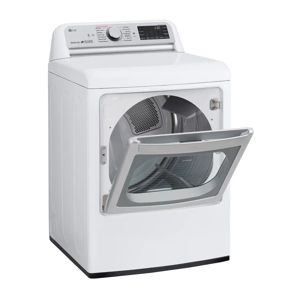 DLEX7800WE LG WiFi Electric Dryer with TurboSteam - White 7.3 cu.ft.-7