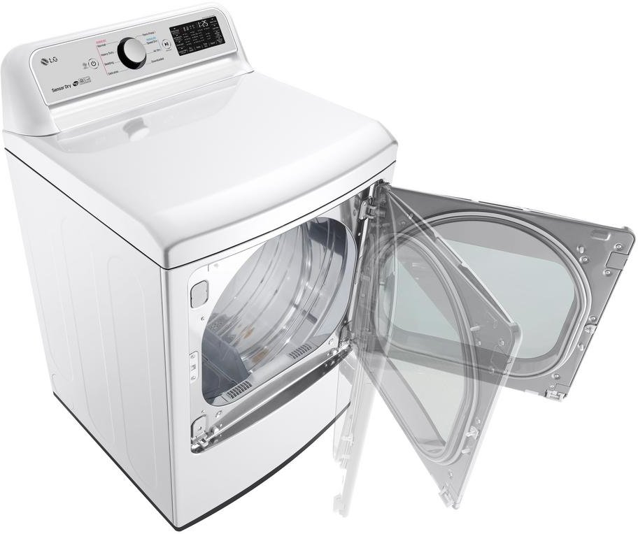 DLGX7801WE LG WiFi Gas Dryer with TurboSteam - White 7.3 cu.ft.-3