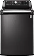 WT7900HBA LG Top Load Washer 5.5 cu. ft. TurboWash3D - Black Steel