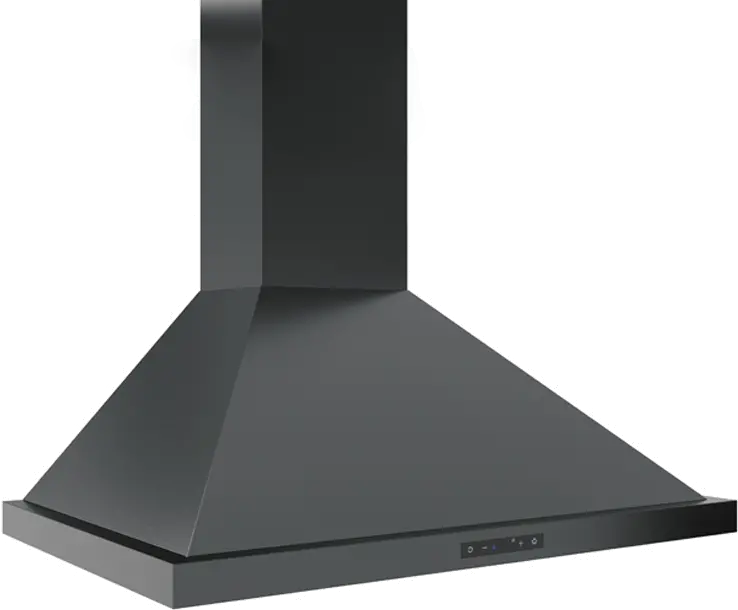 ZOM-E36ABS Zephyr 36 Inch Ombra Chimney Hood - Black Stainless Steel-1