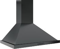 ZOM-E36ABS Zephyr 36 Inch Ombra Chimney Hood - Black Stainless Steel