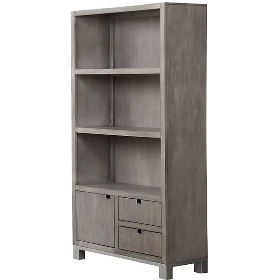 Pacific Heights Washed Gray Home Office Bookcase