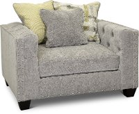 Traditional Light Gray Chair - Caprice