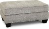 Clearance Traditional Light Gray Ottoman - Caprice